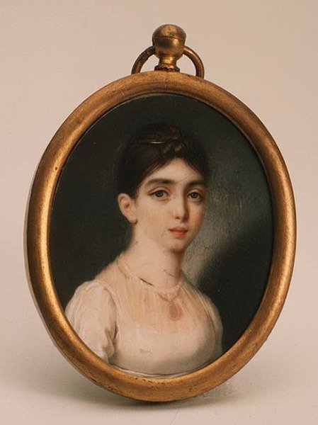 Portrait of Darya Mikhailovna Opochinina (1788-1854) by School Russian