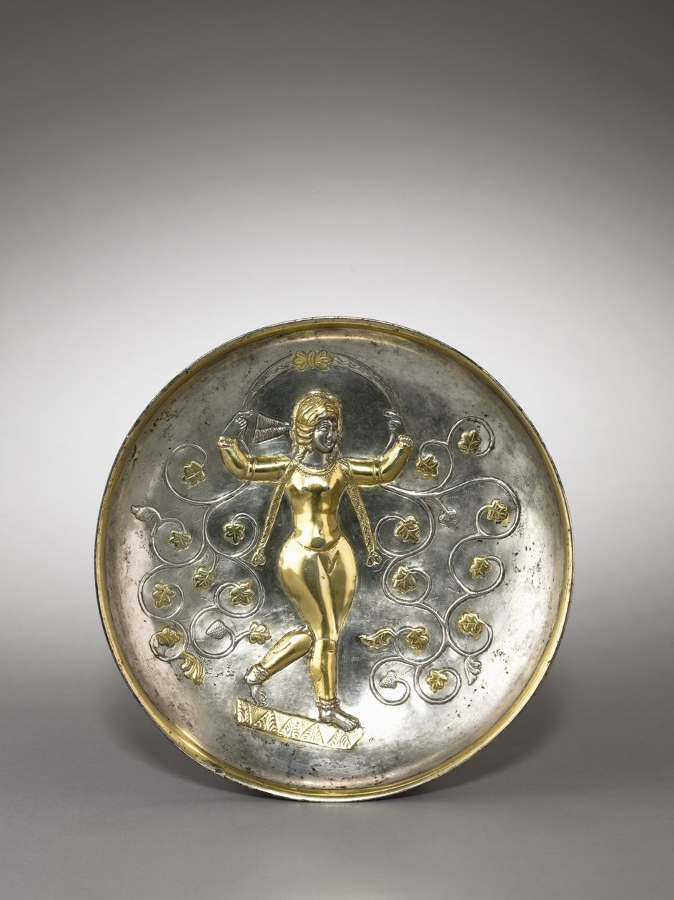 Dish: The Goddess Anahita by School Sasanian