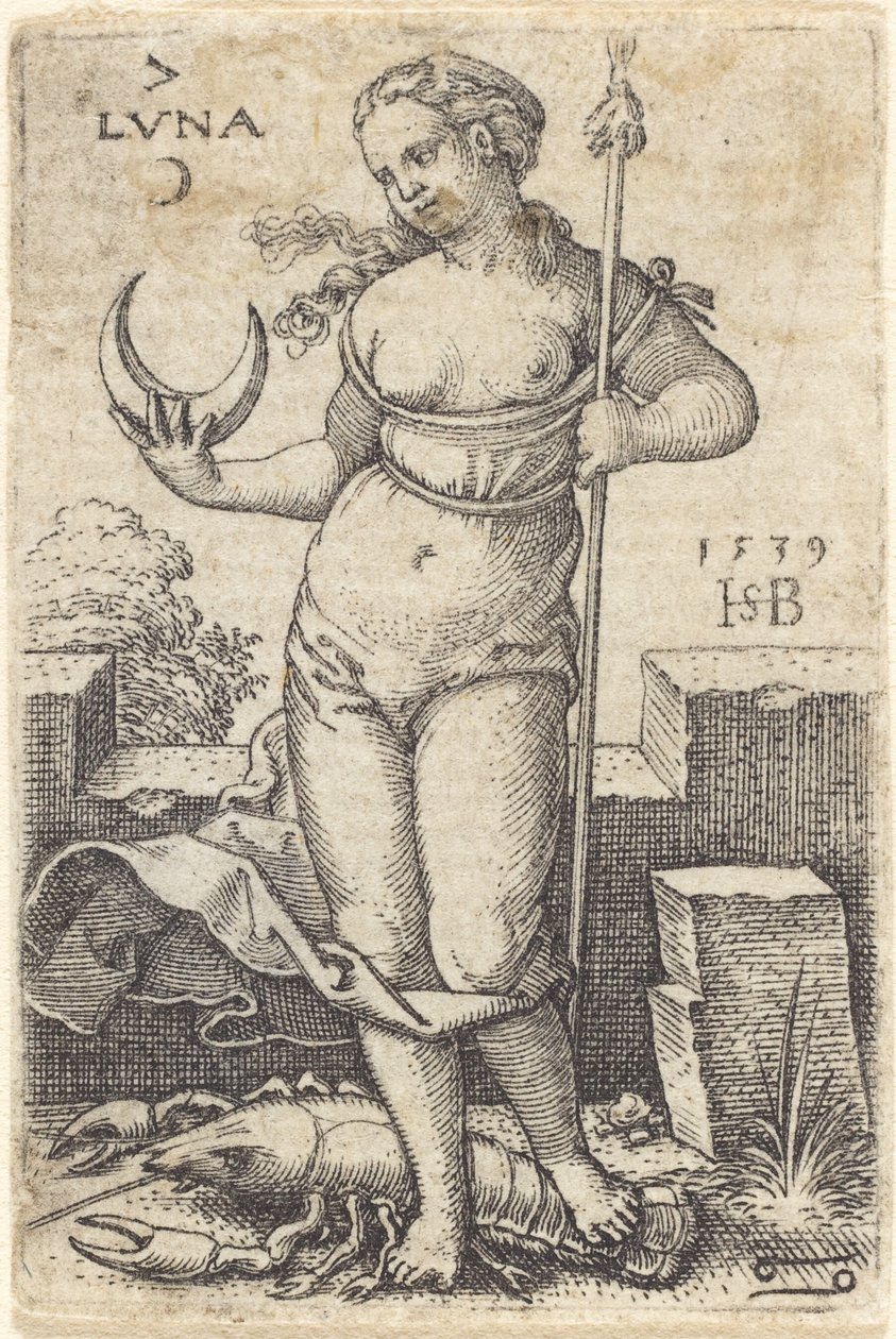 Luna by Sebald Beham