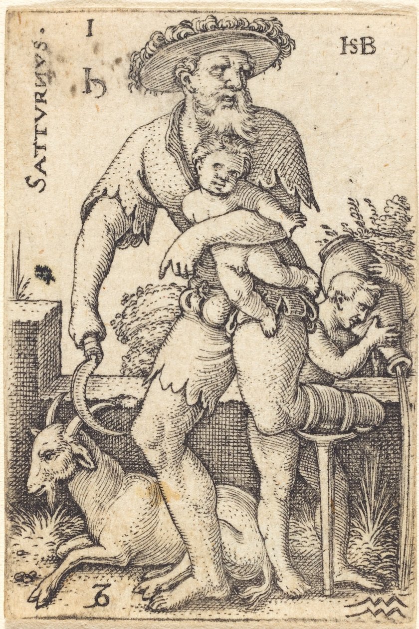 Saturn by Sebald Beham