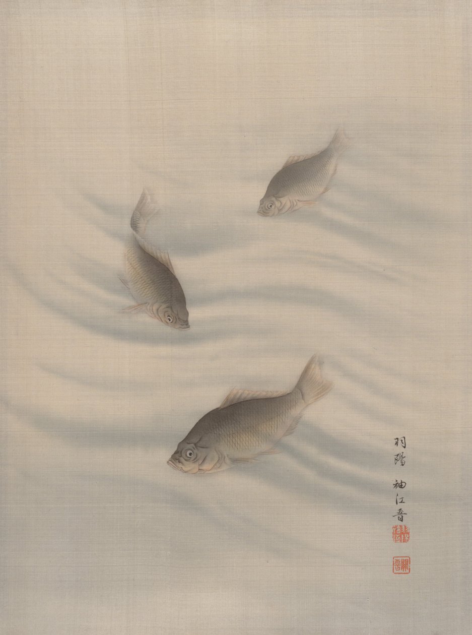 Fishes Swimming by Seki Shuko