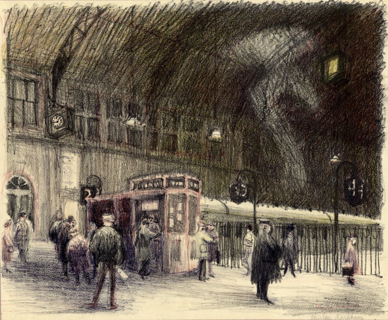 Railway Station by Shirley Markham