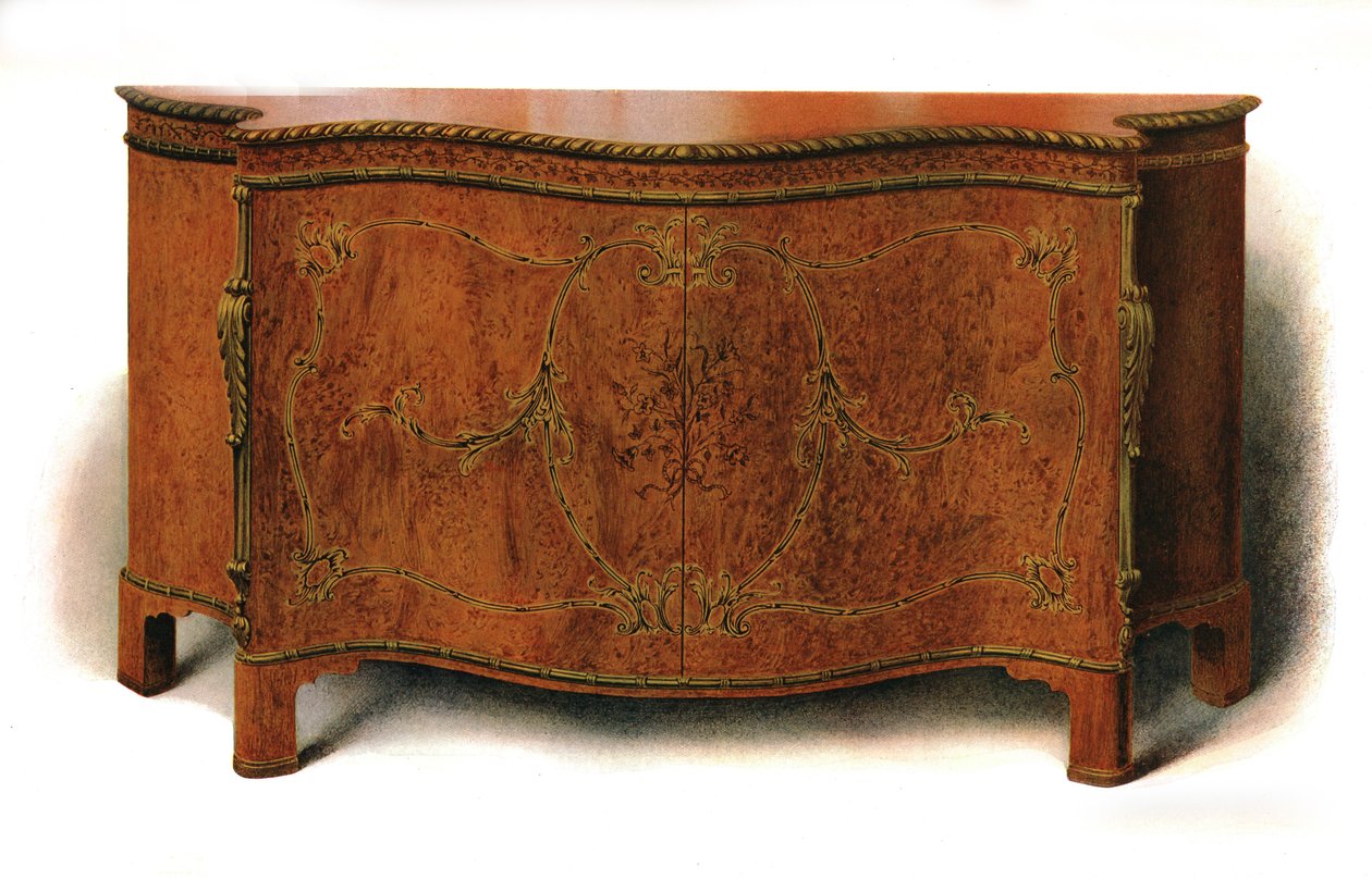 Inlaid Commode by Shirley Charles Llewellyn Slocombe