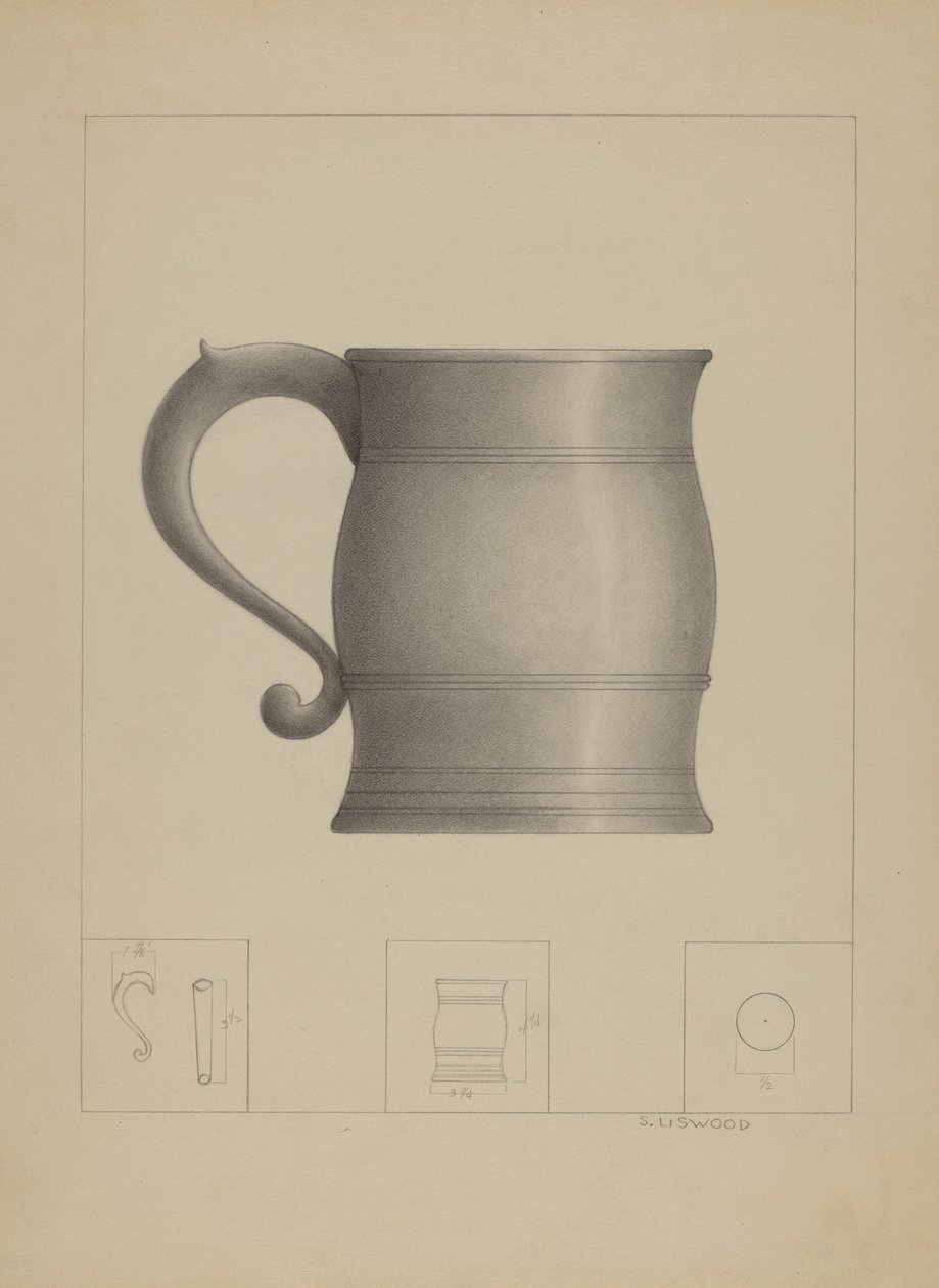 Pewter Mug by Sidney Liswood