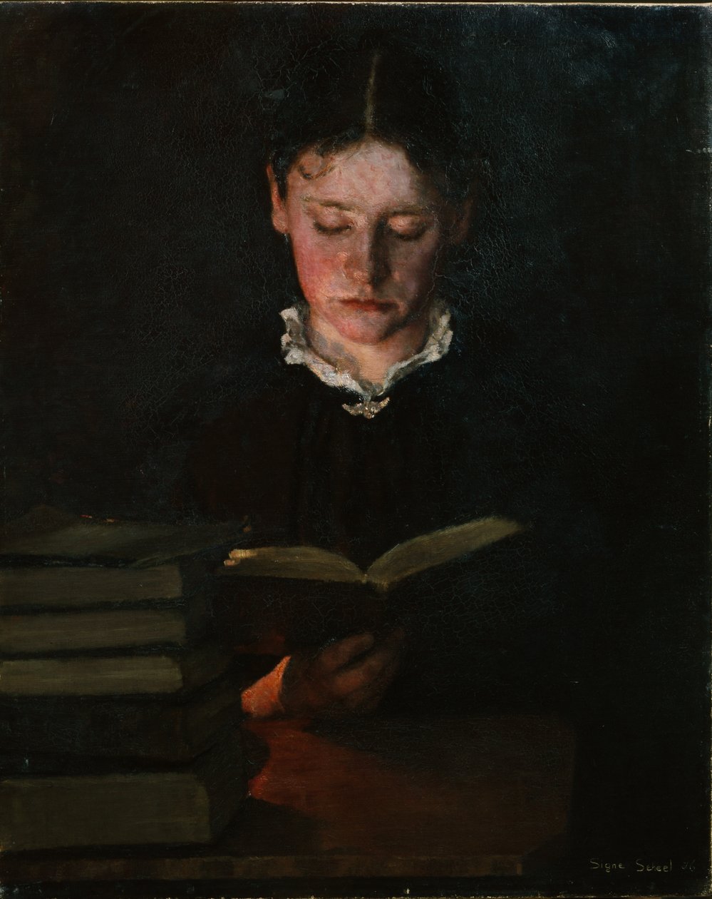 Reading Woman by Signe Scheel