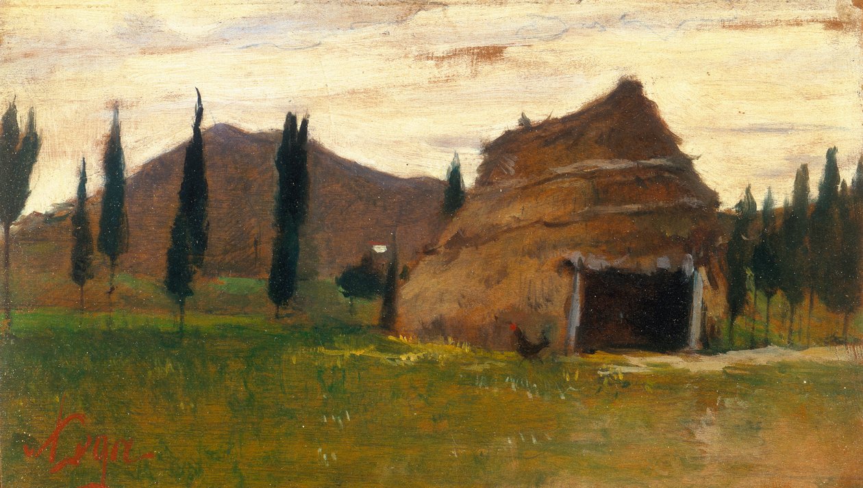 Landscape by Silvestro Lega