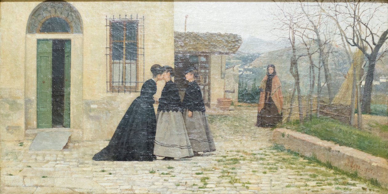 The Visit by Silvestro Lega