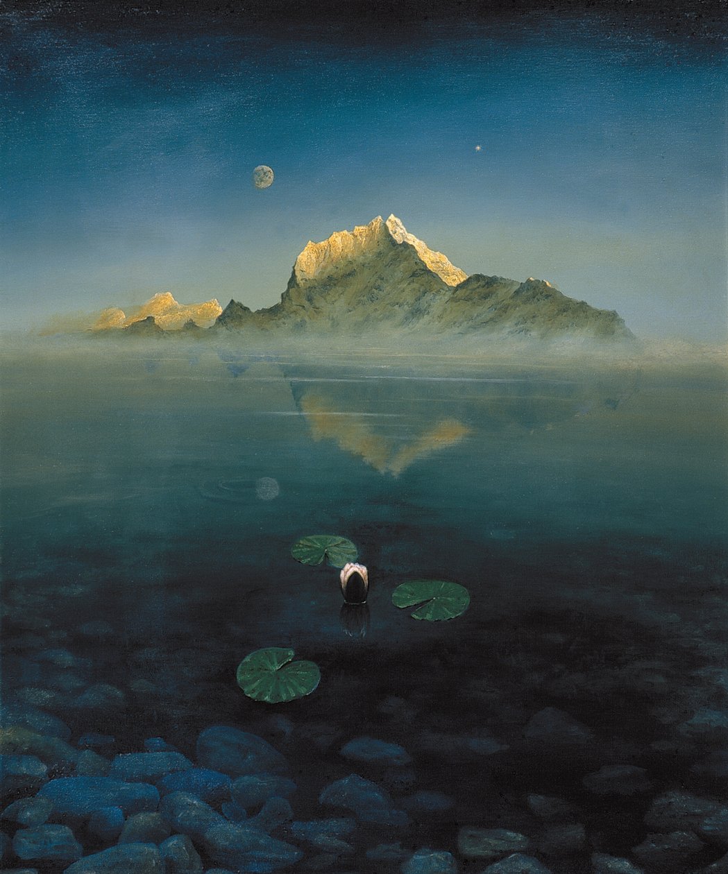 Mountain over Lake by Simon Cook