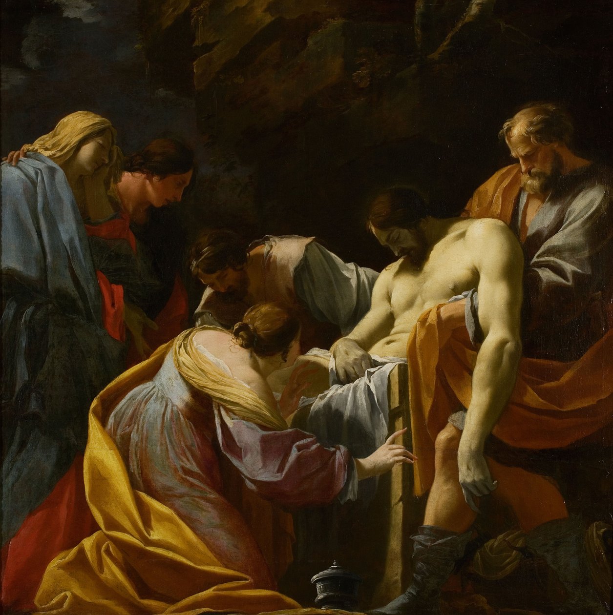 The Entombment by Simon Vouet