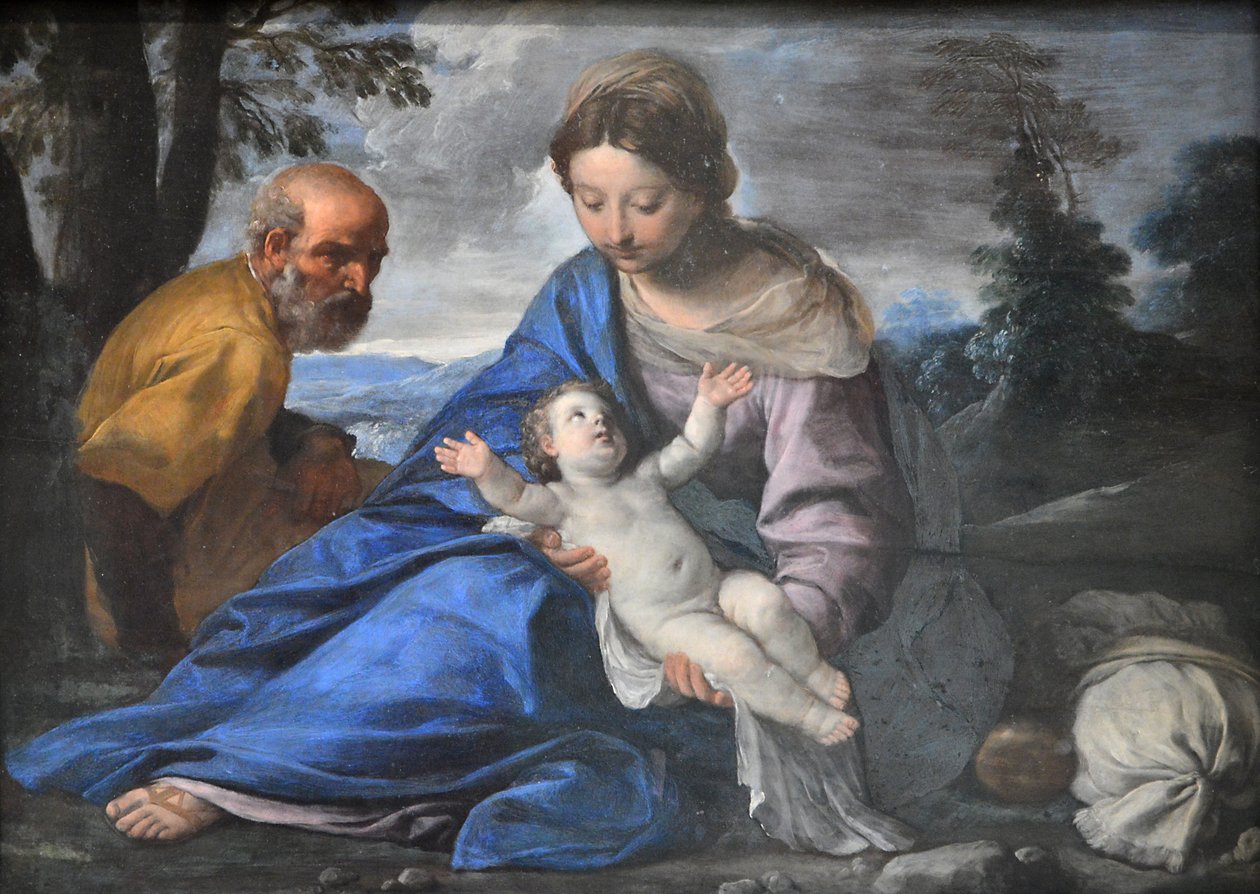 The Rest on the Flight into Egypt by Simone Cantarini