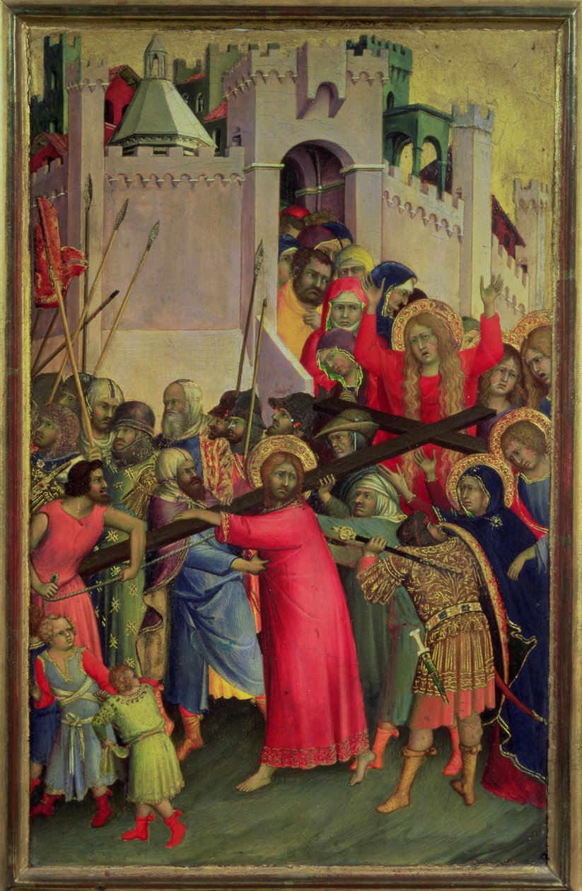 Road to Calvary by Simone Martini
