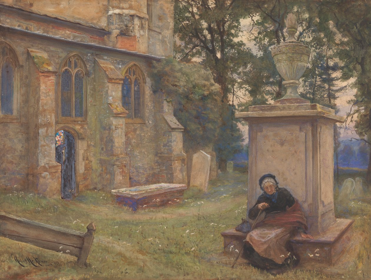 Rest: Aldenham Church by Sir Hubert von Herkomer