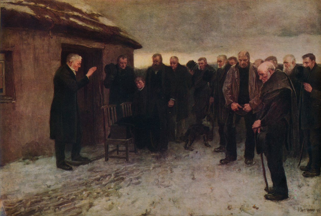 A Highland Funeral by James Guthrie