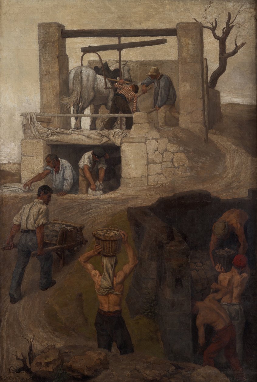 Workers at Montmartre by Soběslav Pinkas