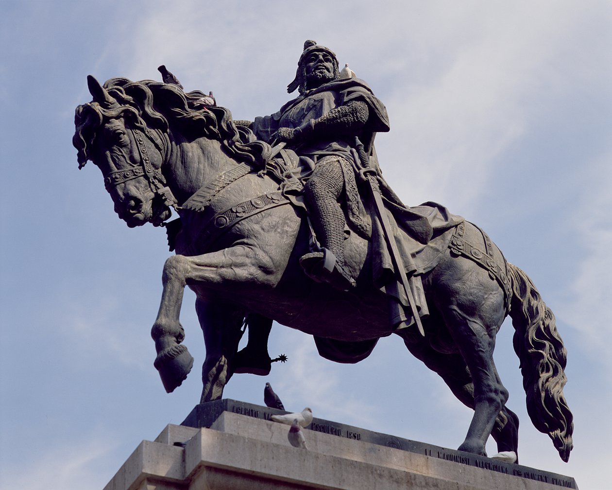 Equestrian statue of Jaime I El Conquistador by Spanish School