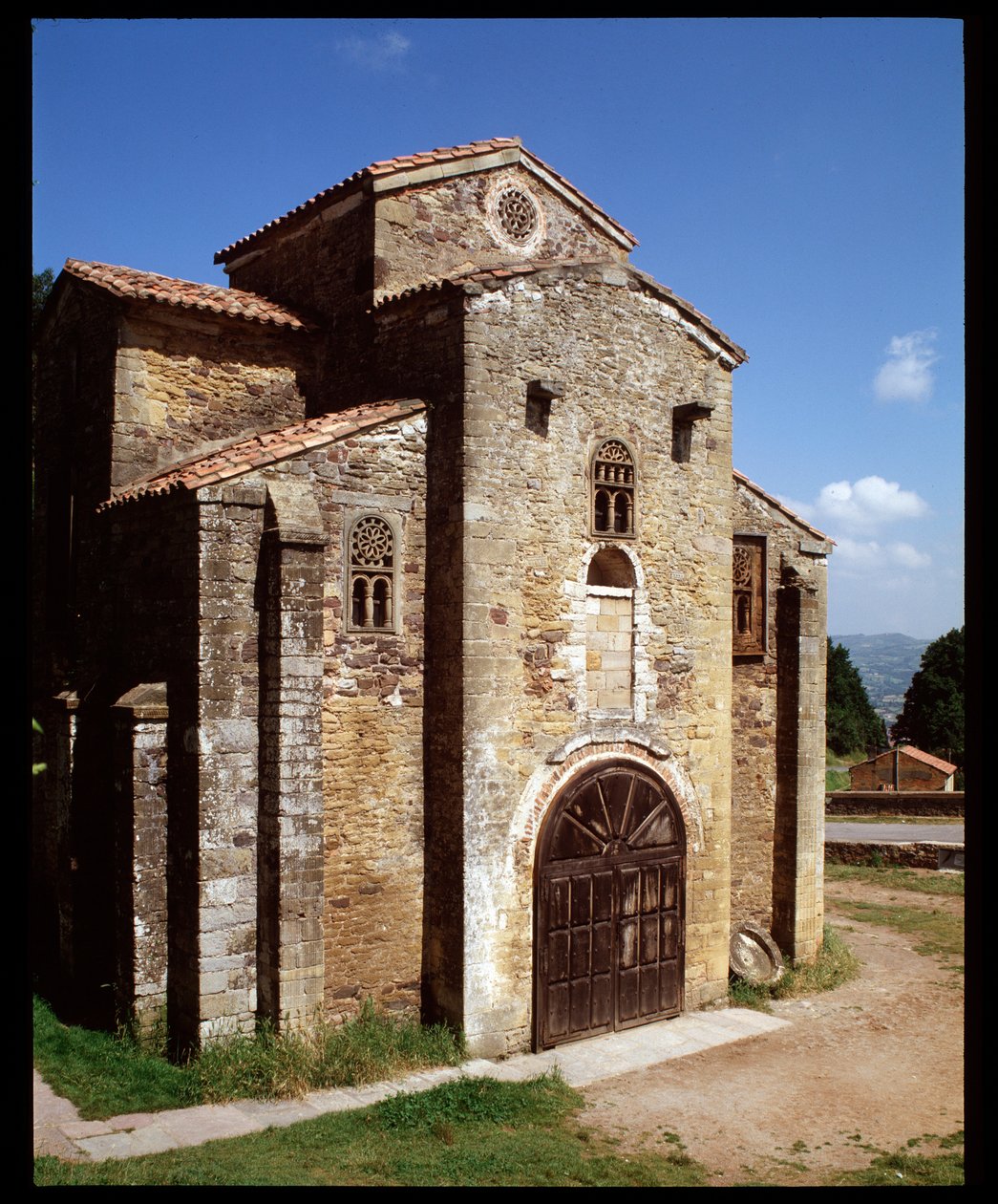View of the church by Spanish School