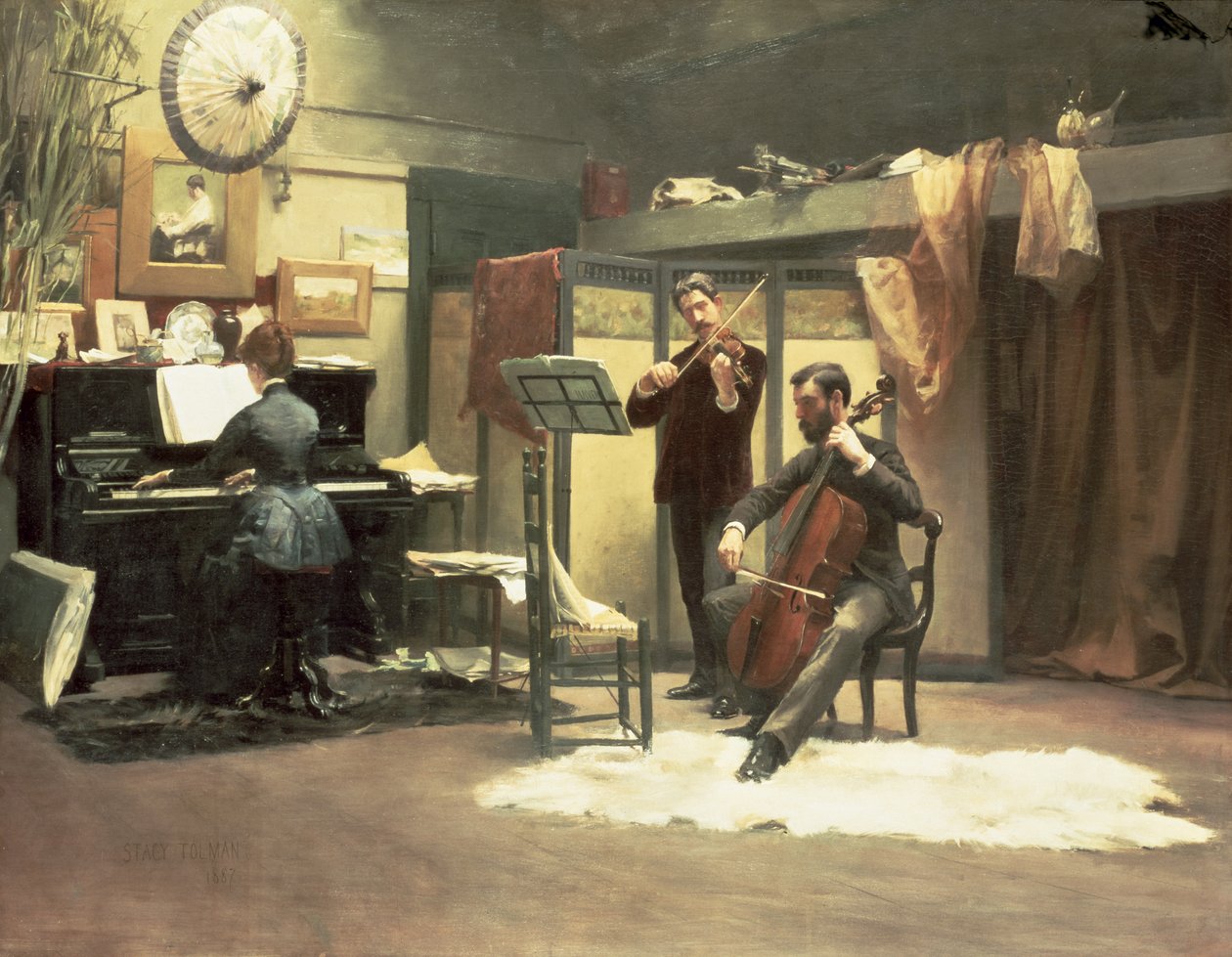 The Musicale, 1887 by Stacy Tolman