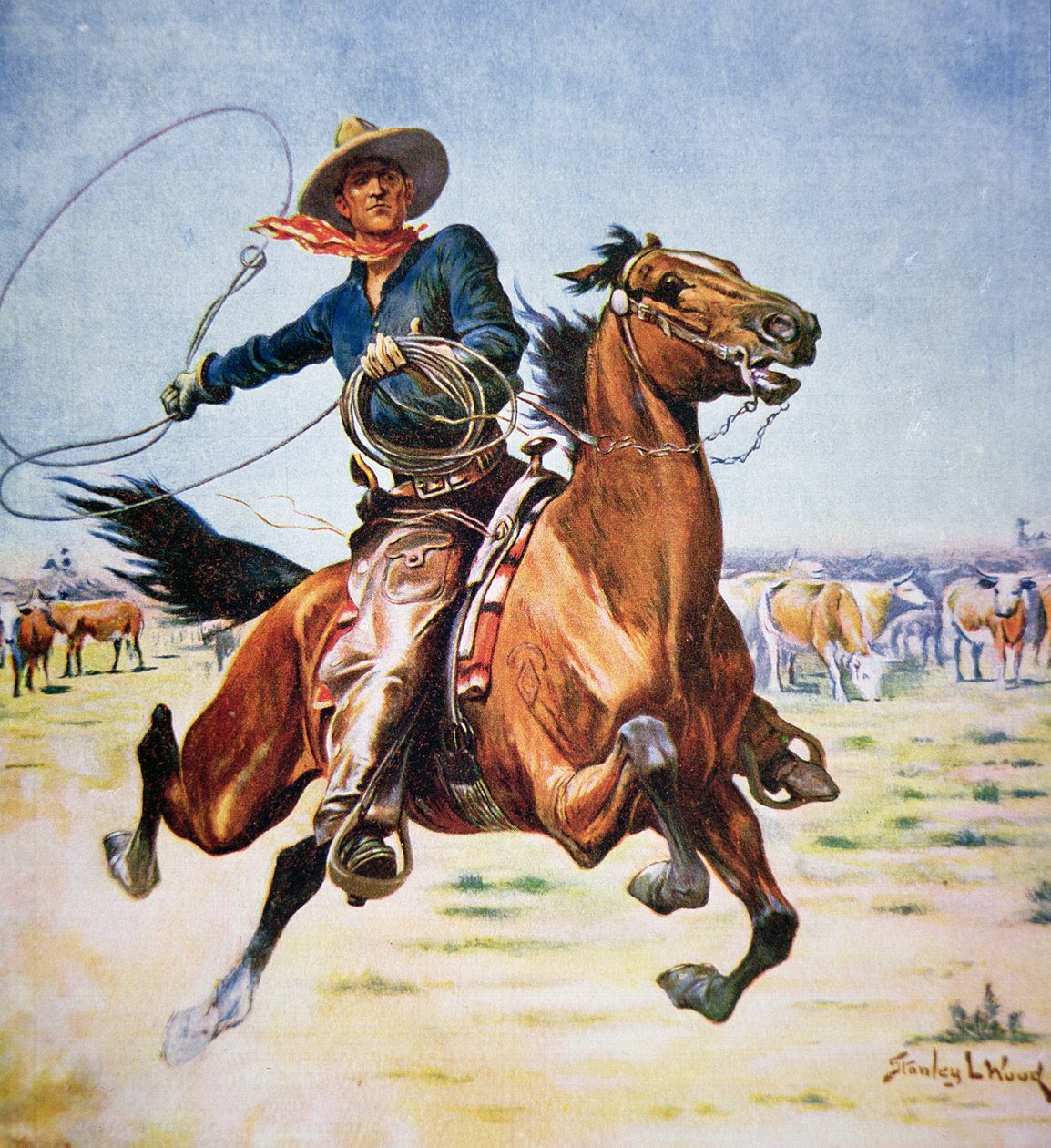 Texas Cowboy by Stanley L. Wood