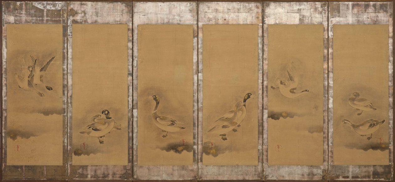 Wild Geese by Sôtatsu