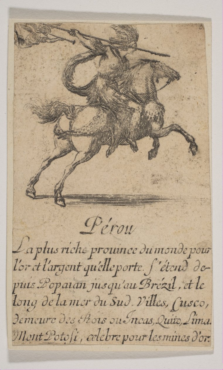 Peru, 1644 by Stefano della Bella