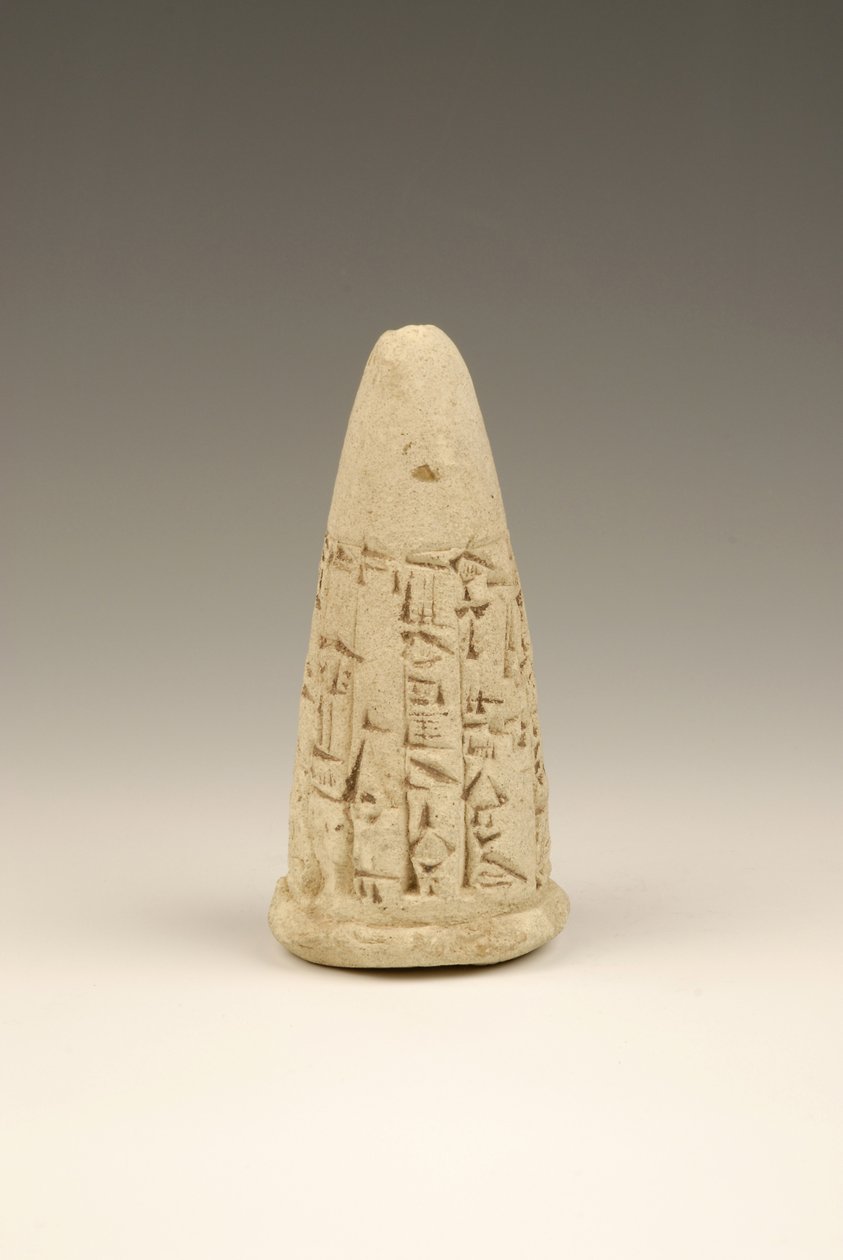 Cuneiform Cone by Sumerian