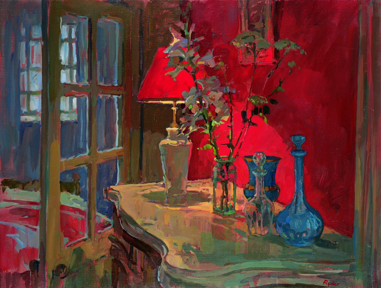 Red Lamp by Susan Ryder