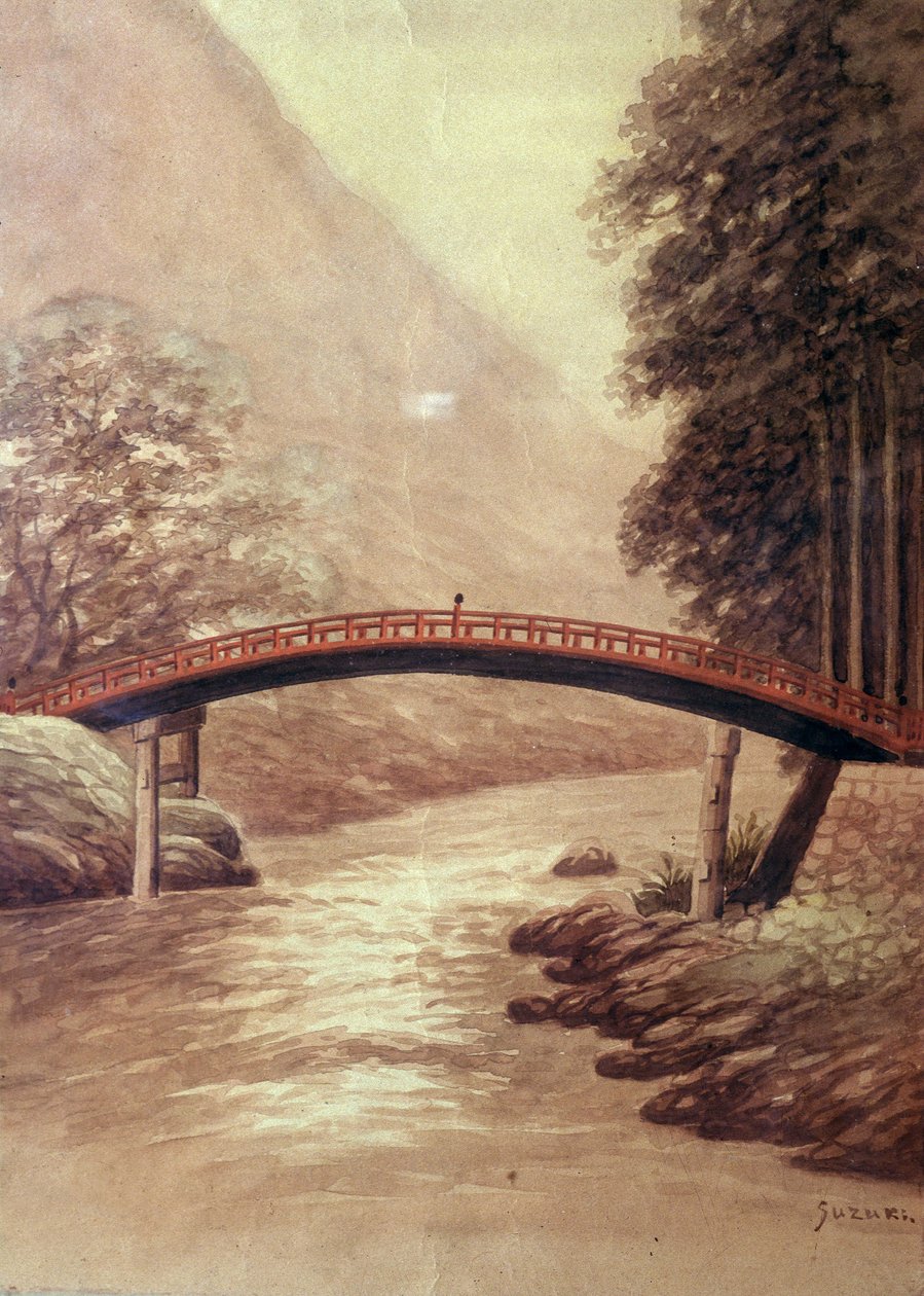 The Bridge by Suzuki Harunobu