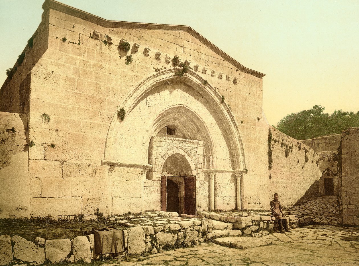 Facade of the church of the Tomb of the Virgin Mary in the Kedron Valley, Jerusalem by Swiss Photographer