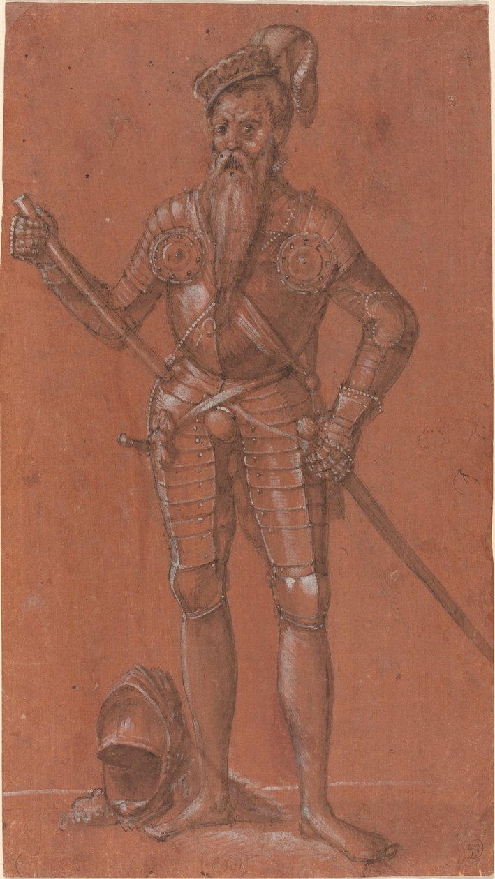 A Man in Armor by Swiss 16th Century