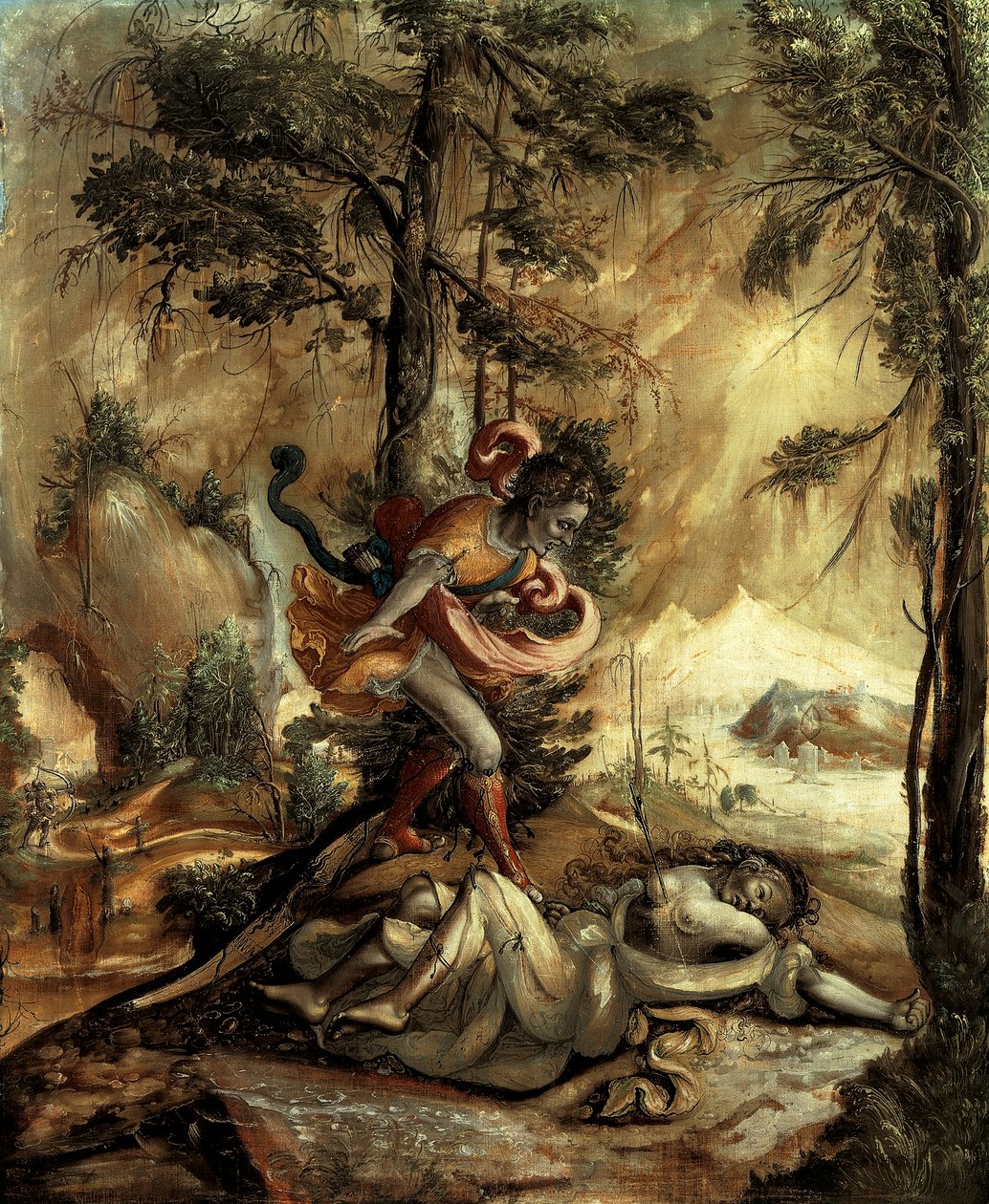 Cephalus and Procris by Swiss School