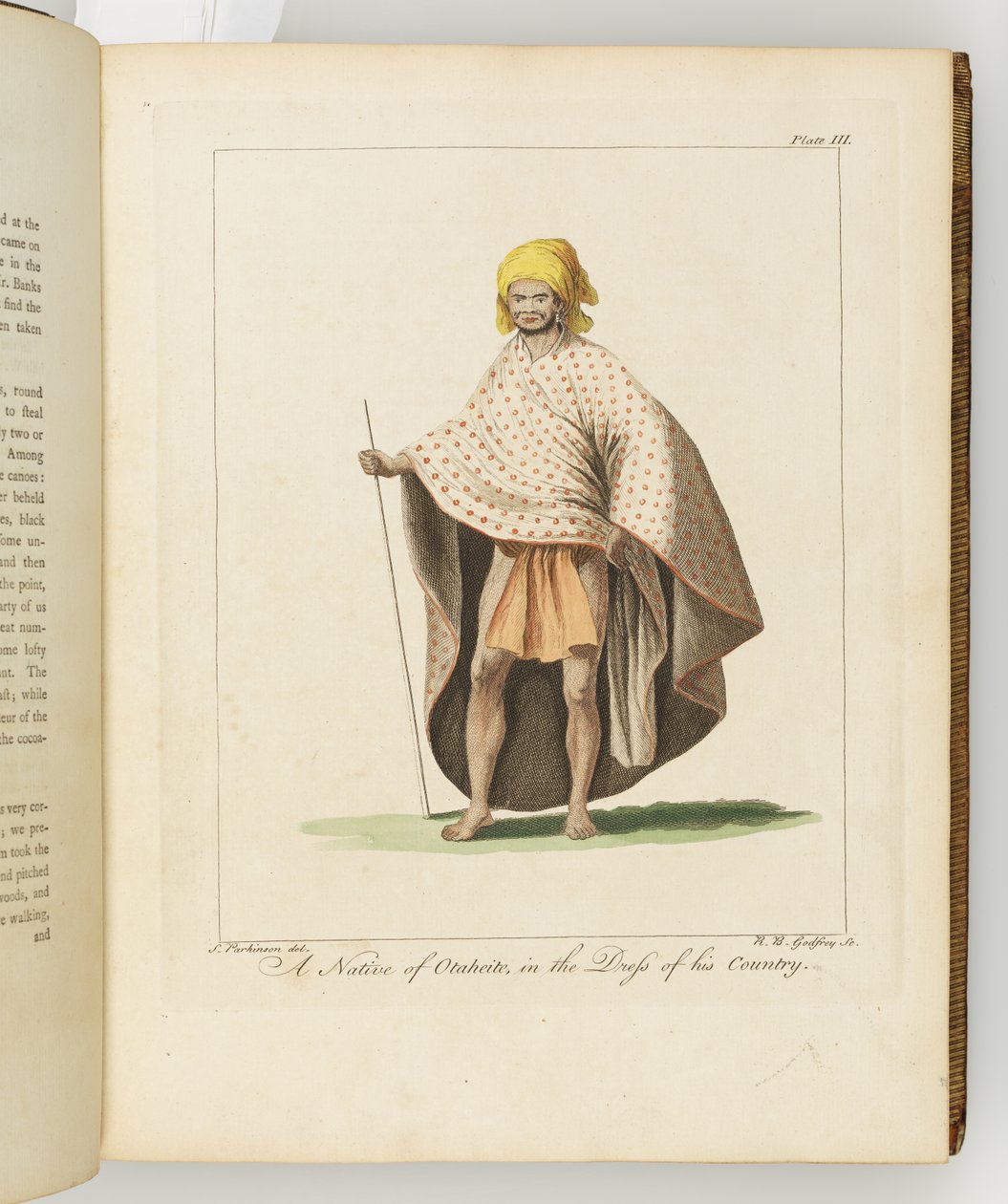 A Native of Otaheite, Illustration from A Journal of a Voyage to the South Seas: In His Majesty