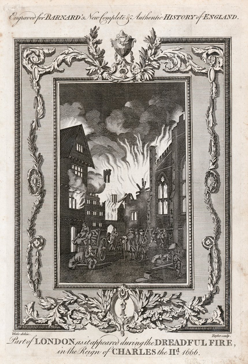 Great Fire of London, 1666 by Taylor