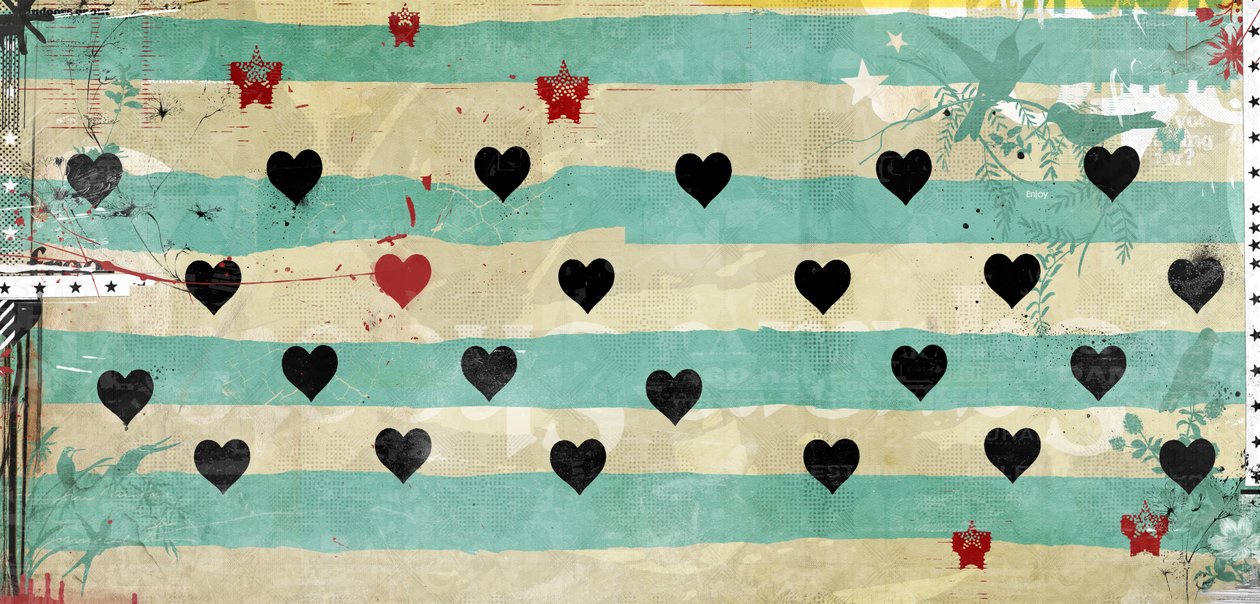 Rows of Hearts by Teis Albers
