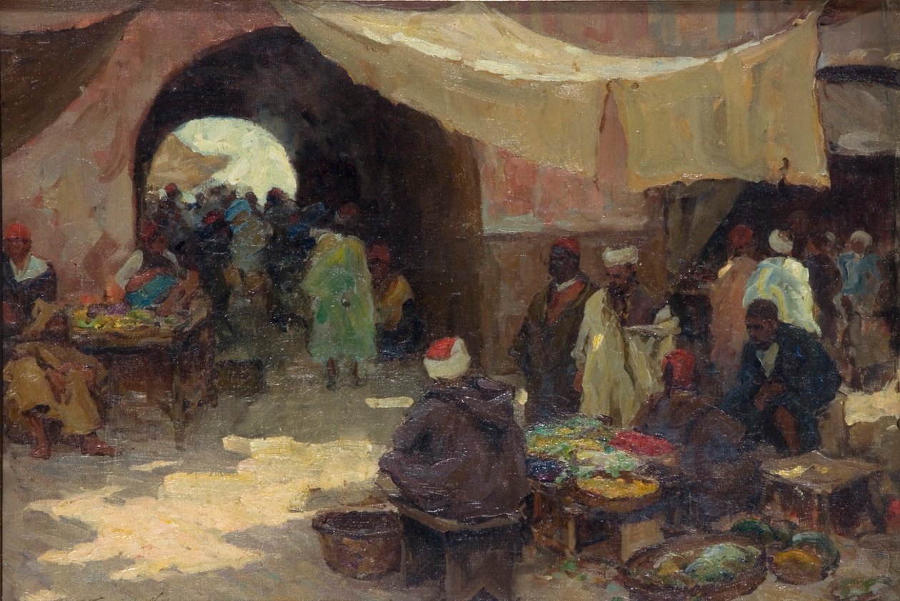 Eastern Bazaar Scene by Terrick Williams