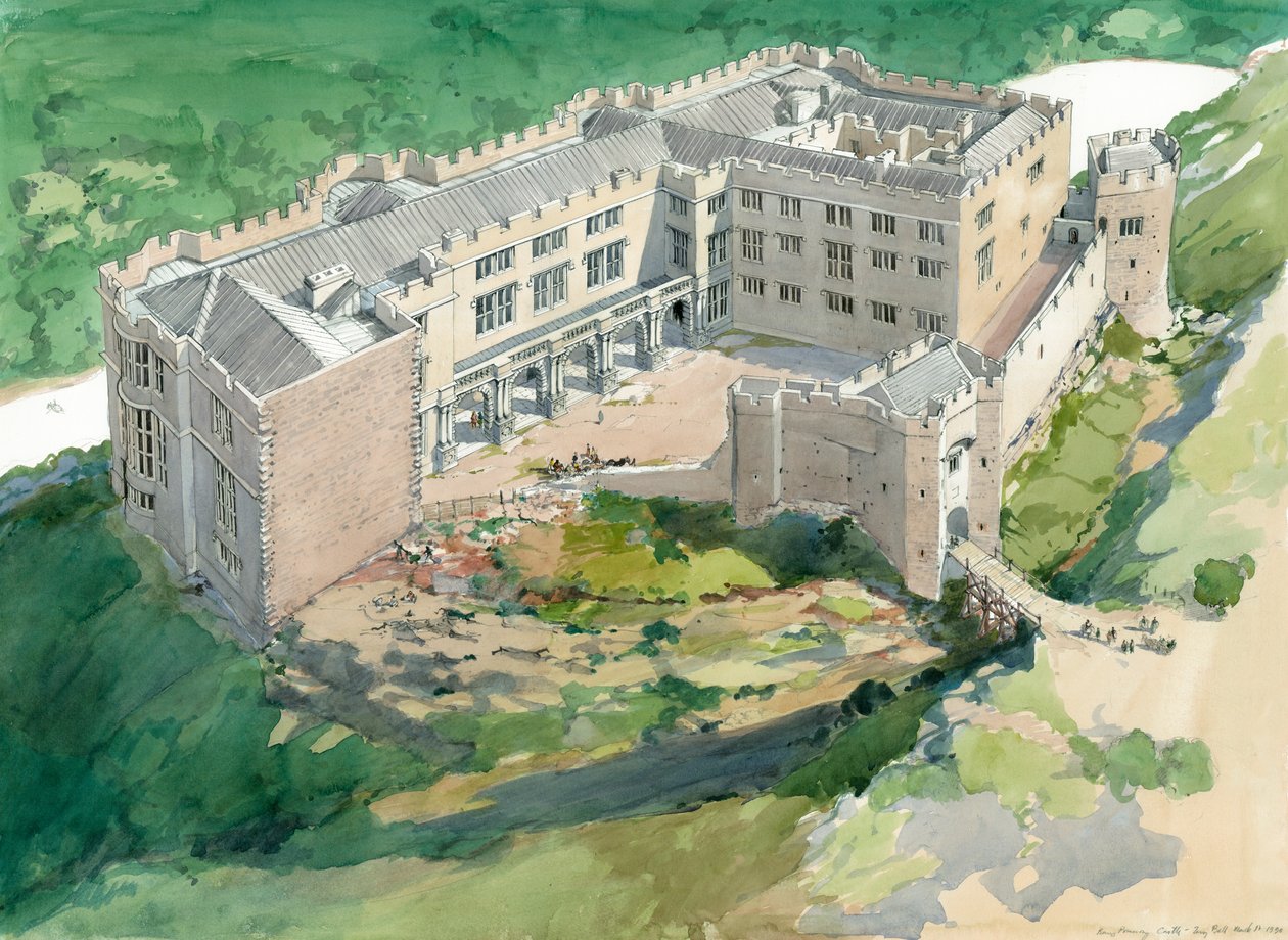 Berry Pomeroy Castle by Terry Ball