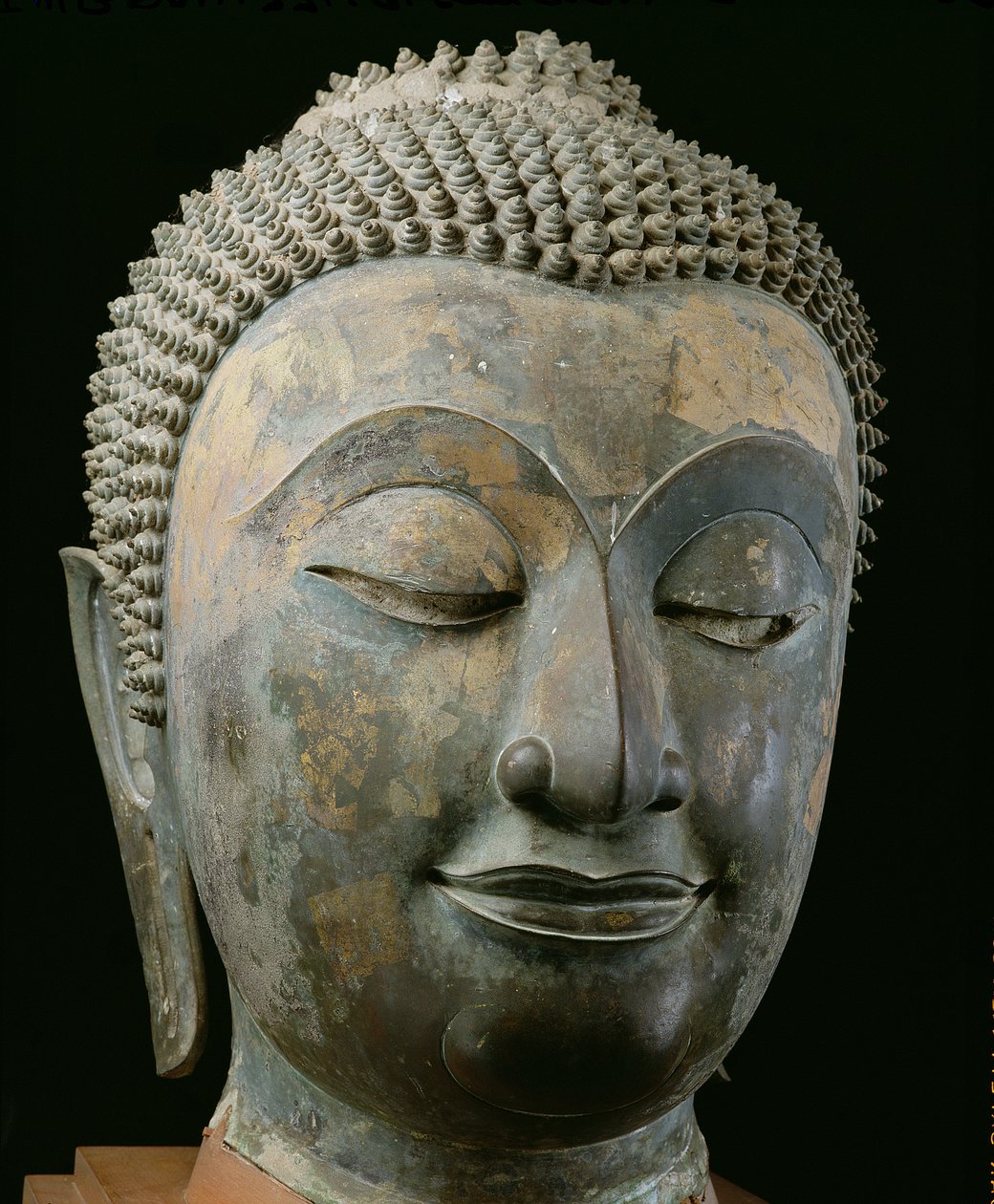 Head of a giant Buddha by Thai