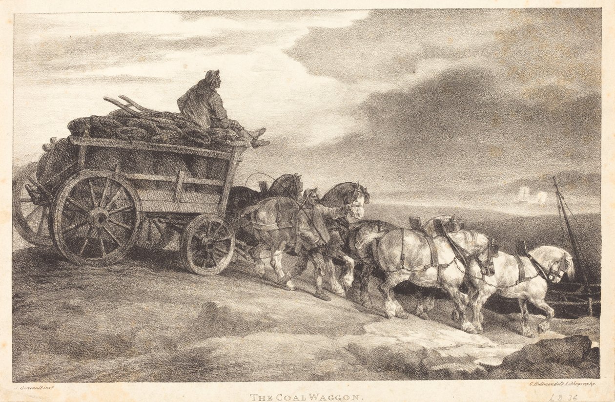 The Coal Wagon by Theodore Gericault