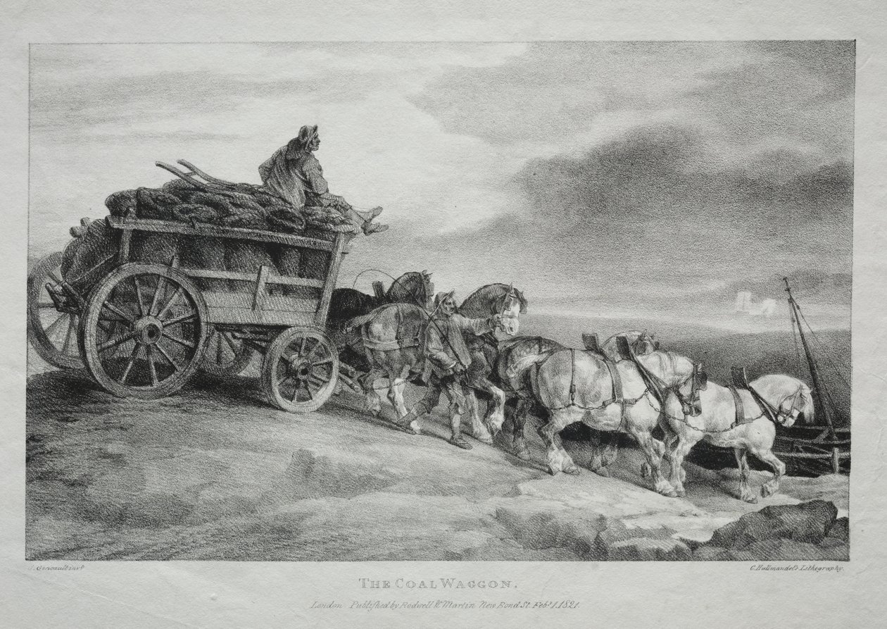 The Coal Wagon by Theodore Gericault