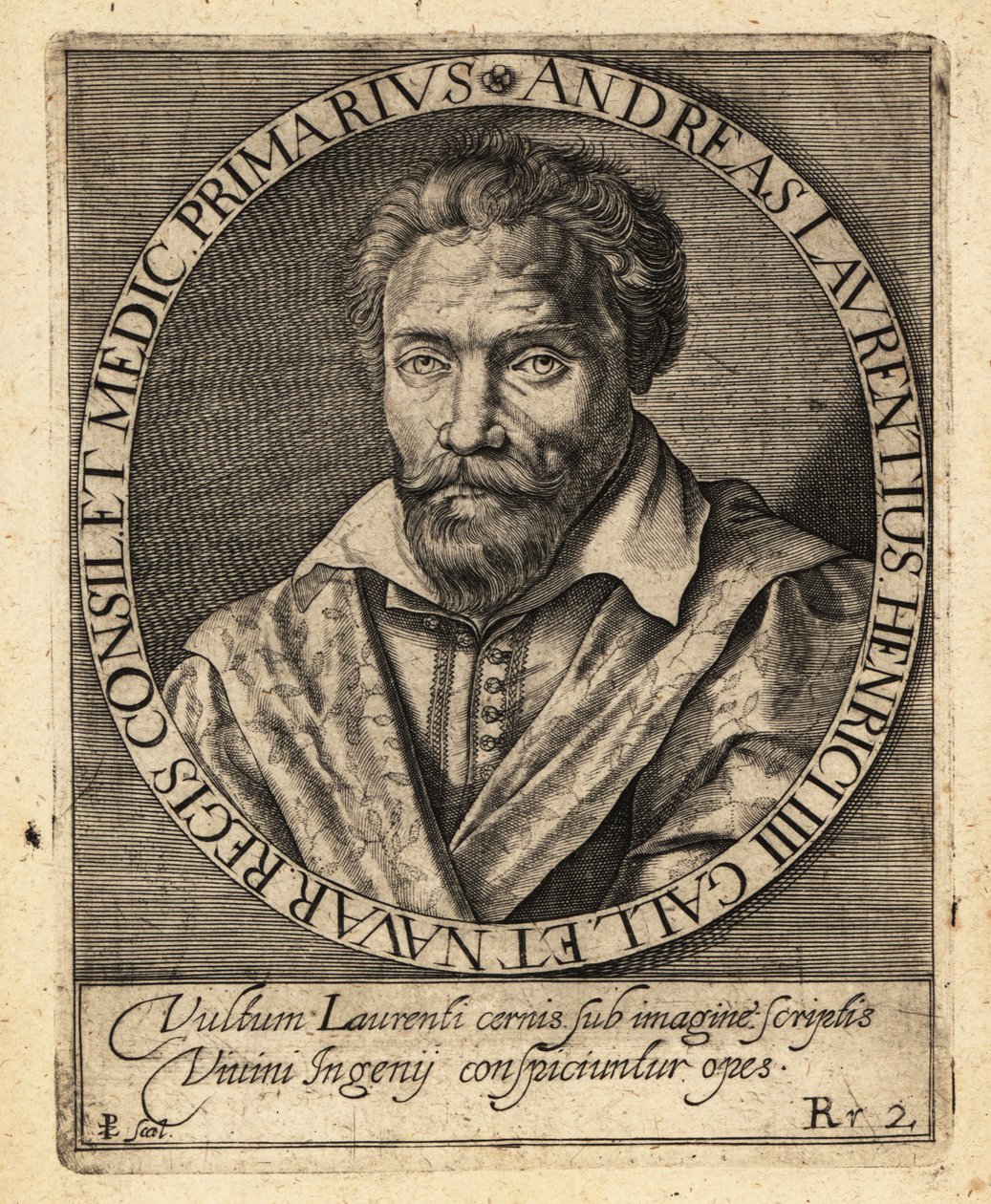 Andre du Laurens, French Physician by Theodore de Bry