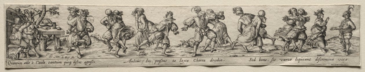 Dance of Peasants by Theodore de Bry