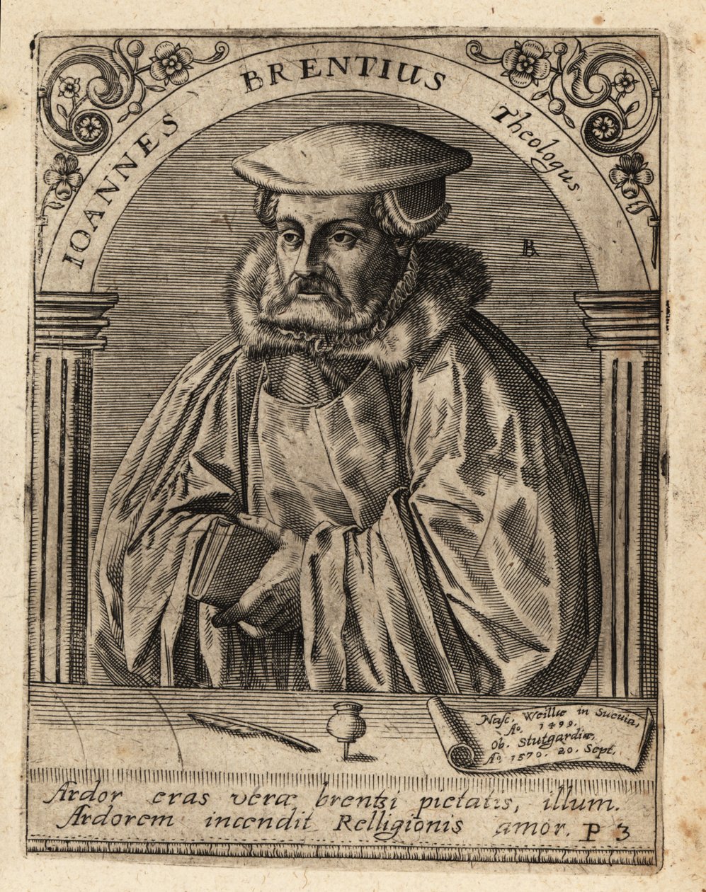 Johann Brenz by Theodore de Bry