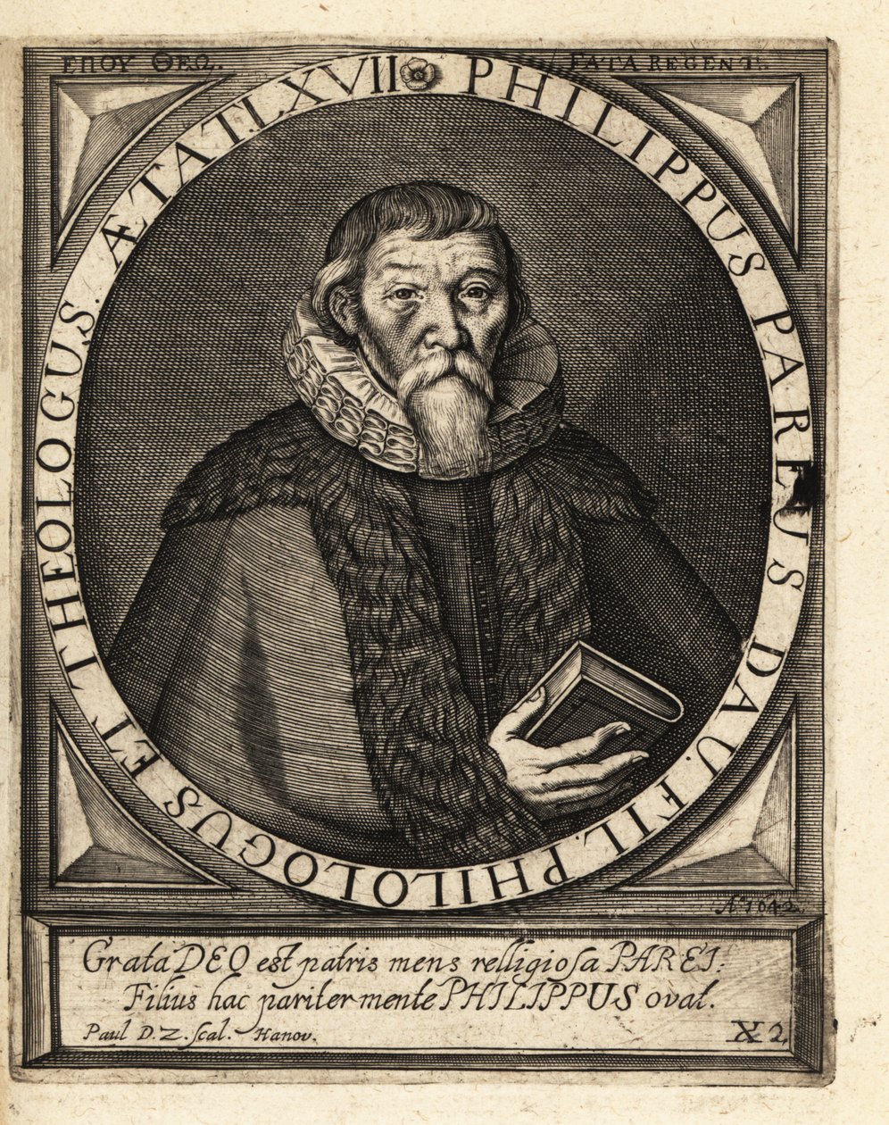 Johann Philipp Pareus by Theodore de Bry