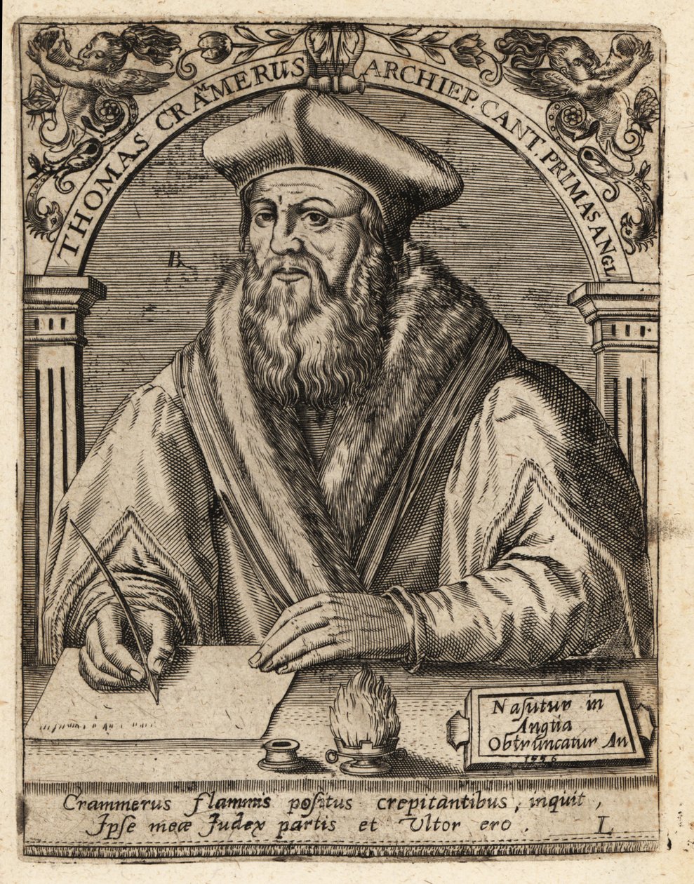 Thomas Cranmer by Theodore de Bry