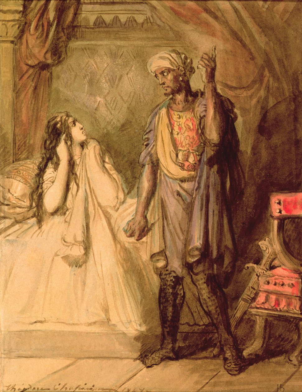 Desdemona and Othello by Théodore Chassériau