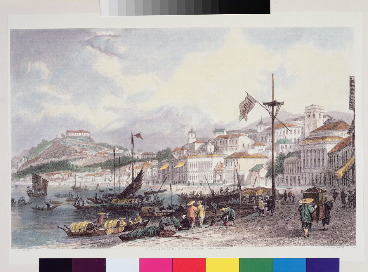 Pria Grande, Macao by Thomas Allom