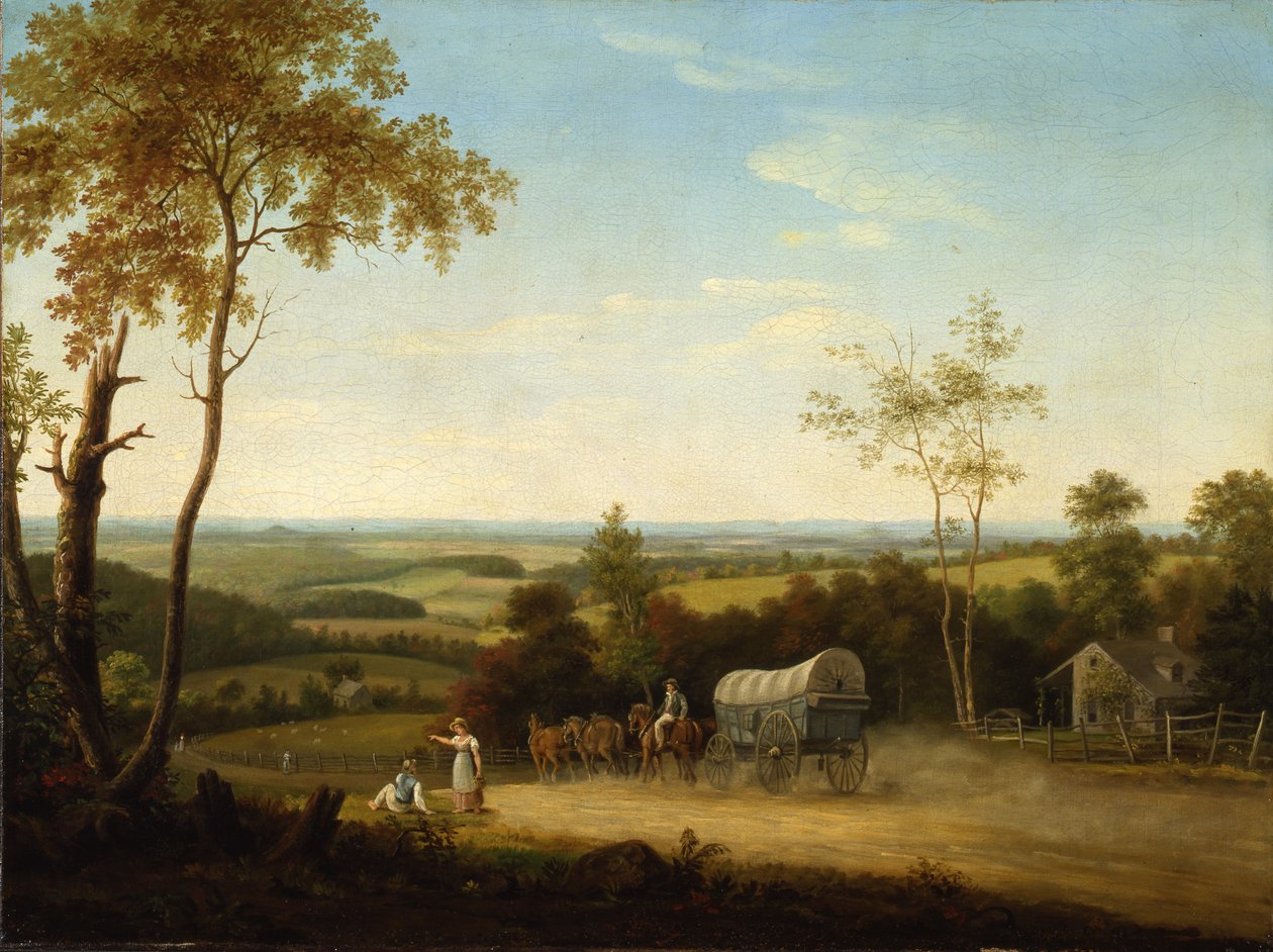 Conestoga Wagon on the Pennsylvania Turnpike by Thomas Birch