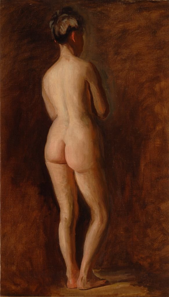 Standing Female Nude by Thomas Eakins