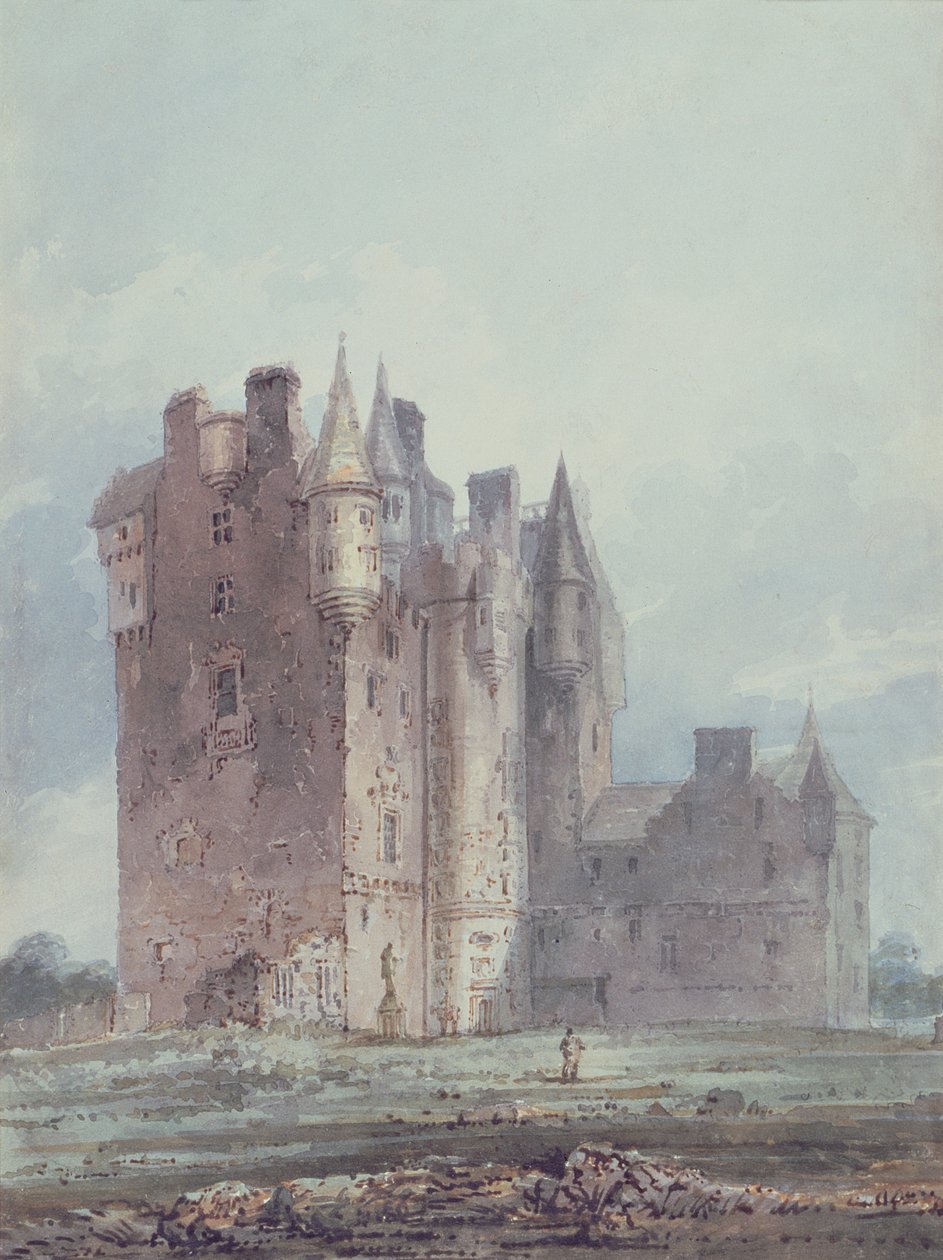Glamis Castle by Thomas Girtin