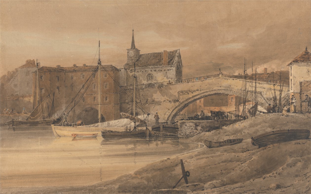 Ouse Bridge, York by Thomas Girtin