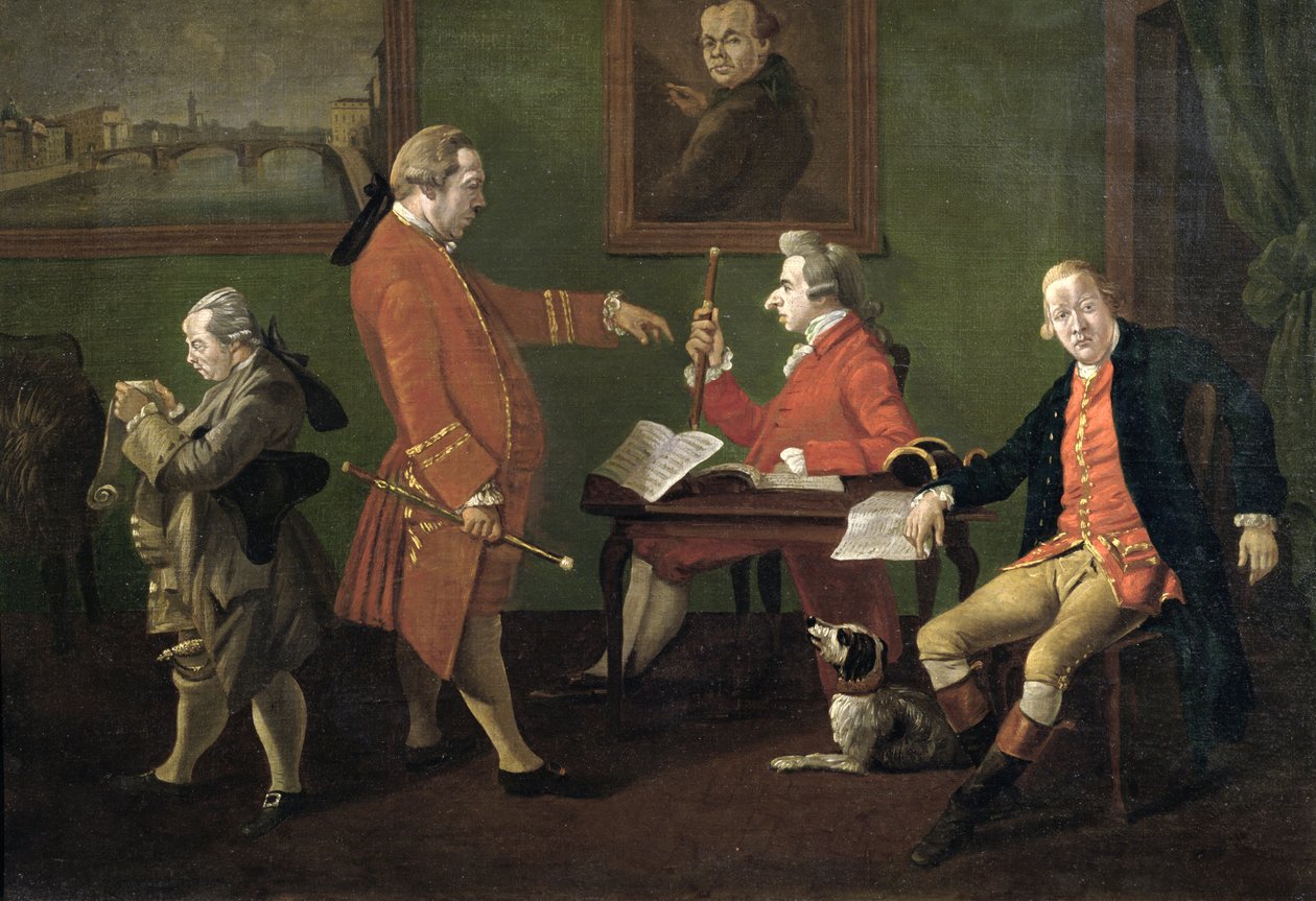 Lord William Cavendish, William FitzHerbert and Mr Short, c.1780 by Thomas Patch